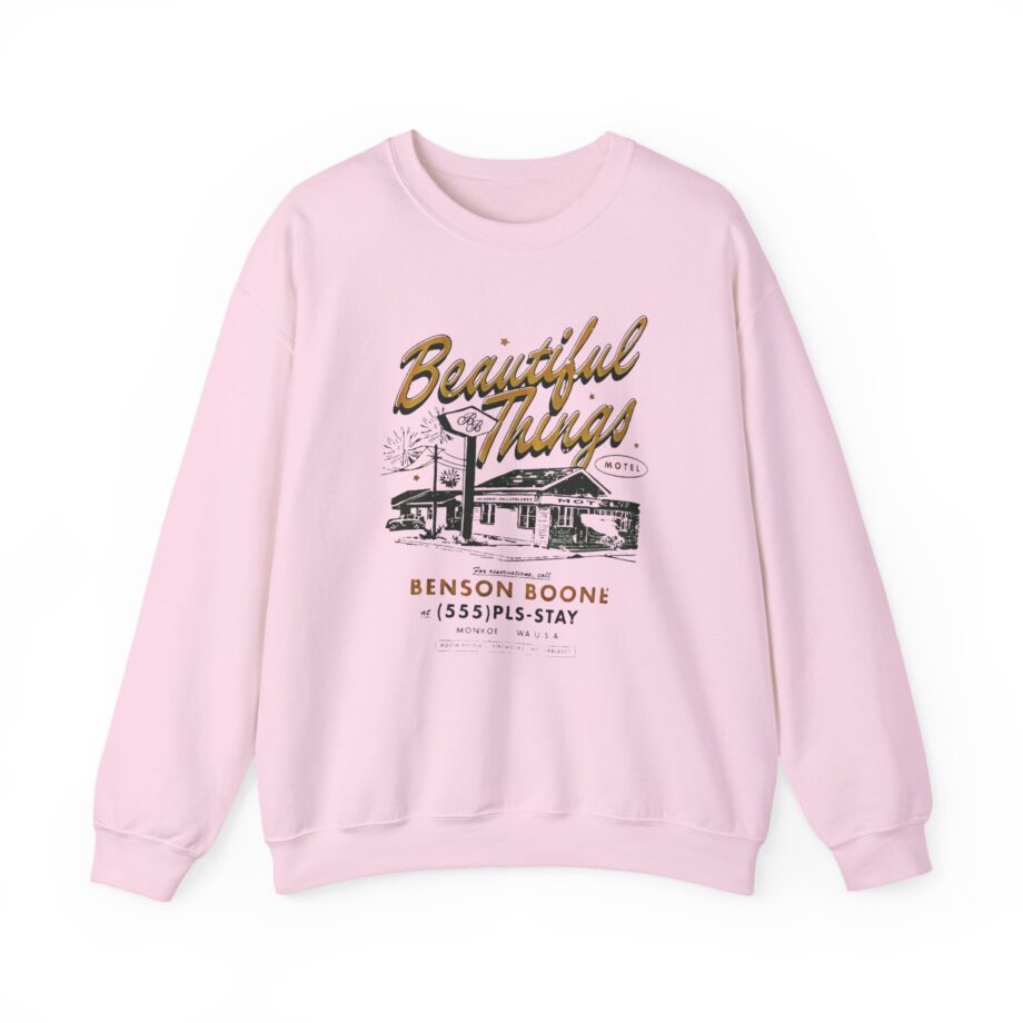 Benson Boone Beautiful Things Motel Unisex Heavy Blend™ Crewneck Sweatshirt