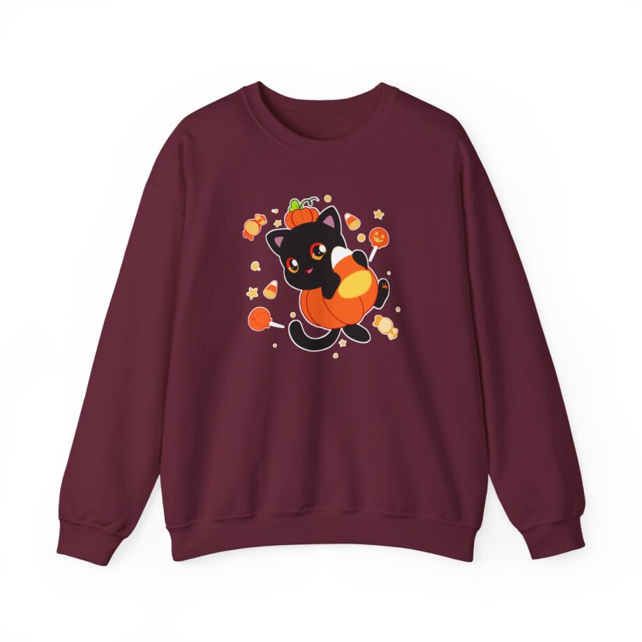 Aphmau Pumpkin Cat Unisex Heavy Blend™ Crewneck Sweatshirt