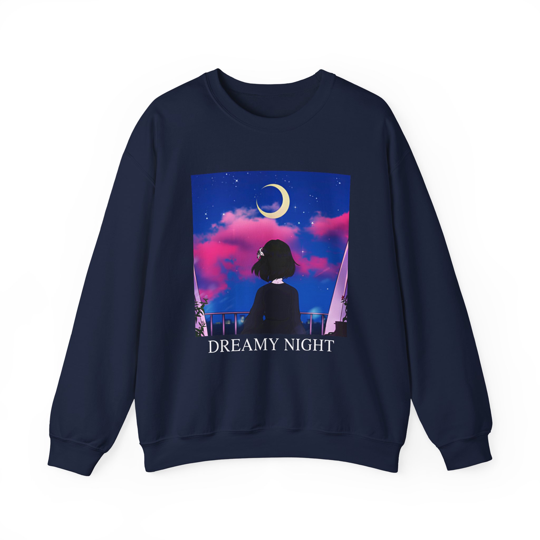 Lilypichu Dreamy Night Unisex Heavy Blendâ„¢ Crewneck Sweatshirt