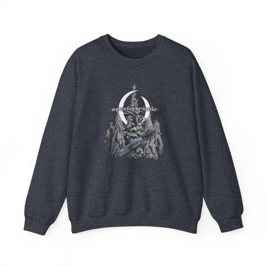 A Perfect Circle Frosty Dolphin & Snow Unisex Heavy Blend™ Crewneck Sweatshirt