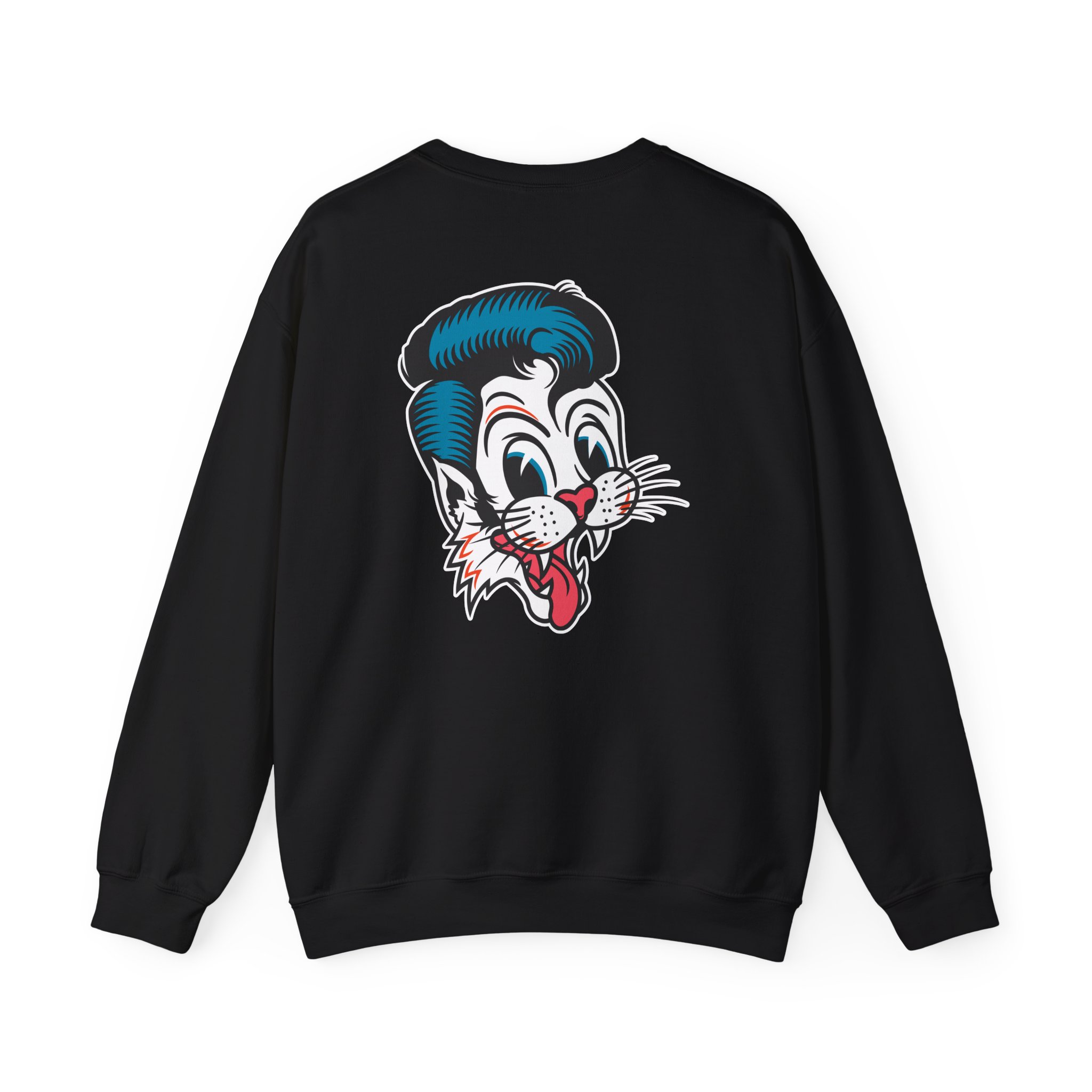 Stray Cats Cat Head Logo Unisex Heavy Blendâ„¢ Crewneck Sweatshirt