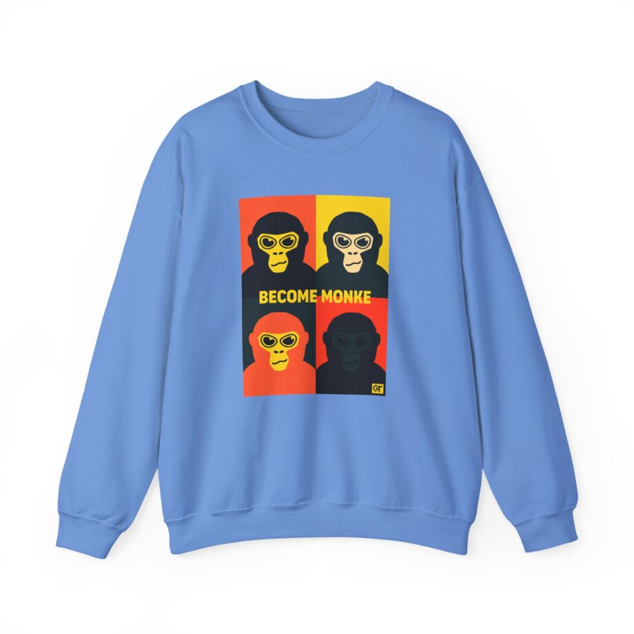 Gorilla Tag Become Monke Unisex Heavy Blend™ Crewneck Sweatshirt