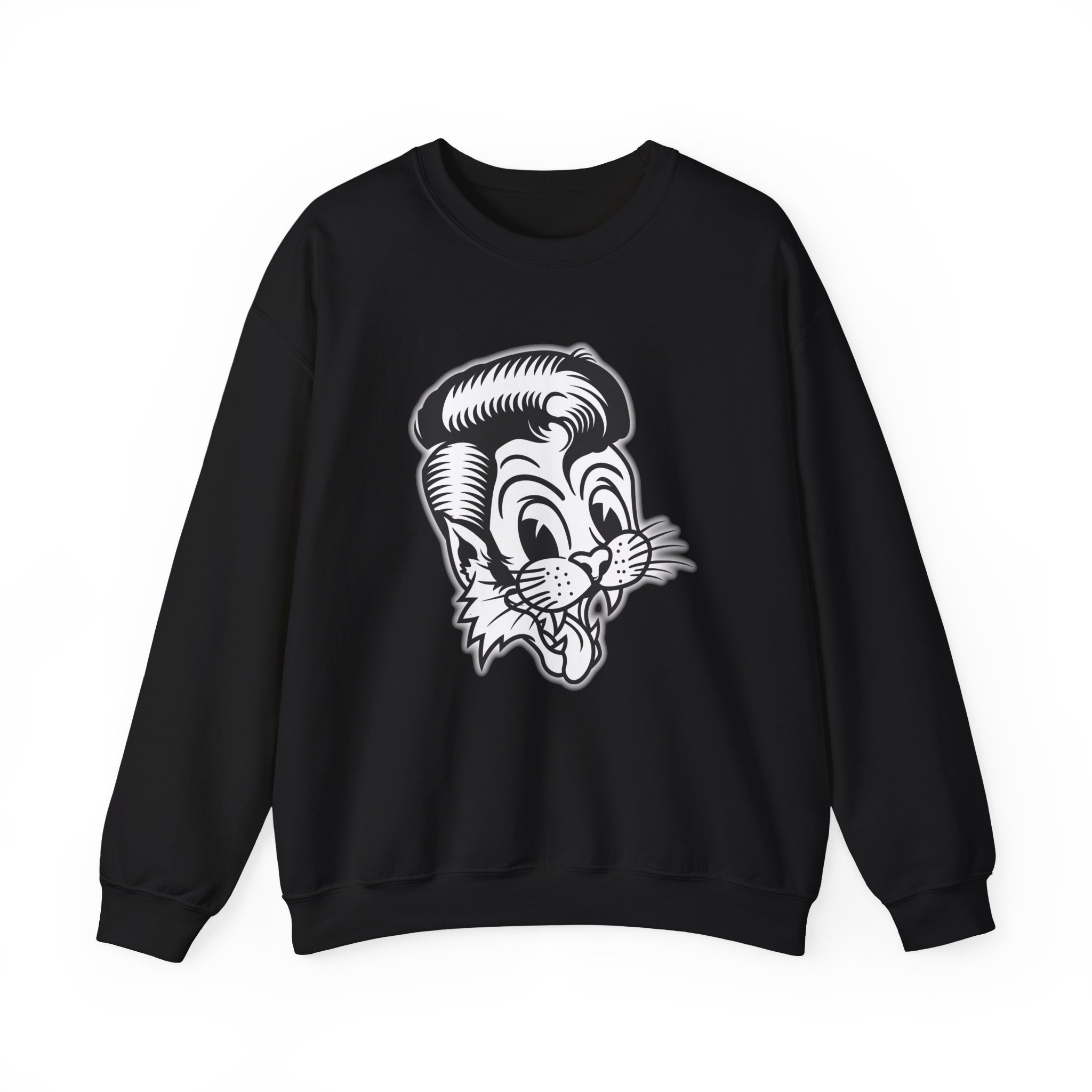Stray Cats Metallic Cat Unisex Heavy Blendâ„¢ Crewneck Sweatshirt