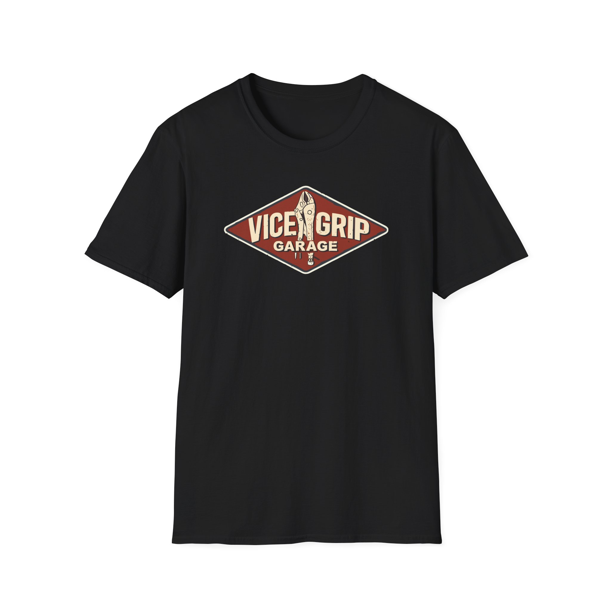 Vicegripgarage Garage Sign Unisex Softstyle T-Shirt