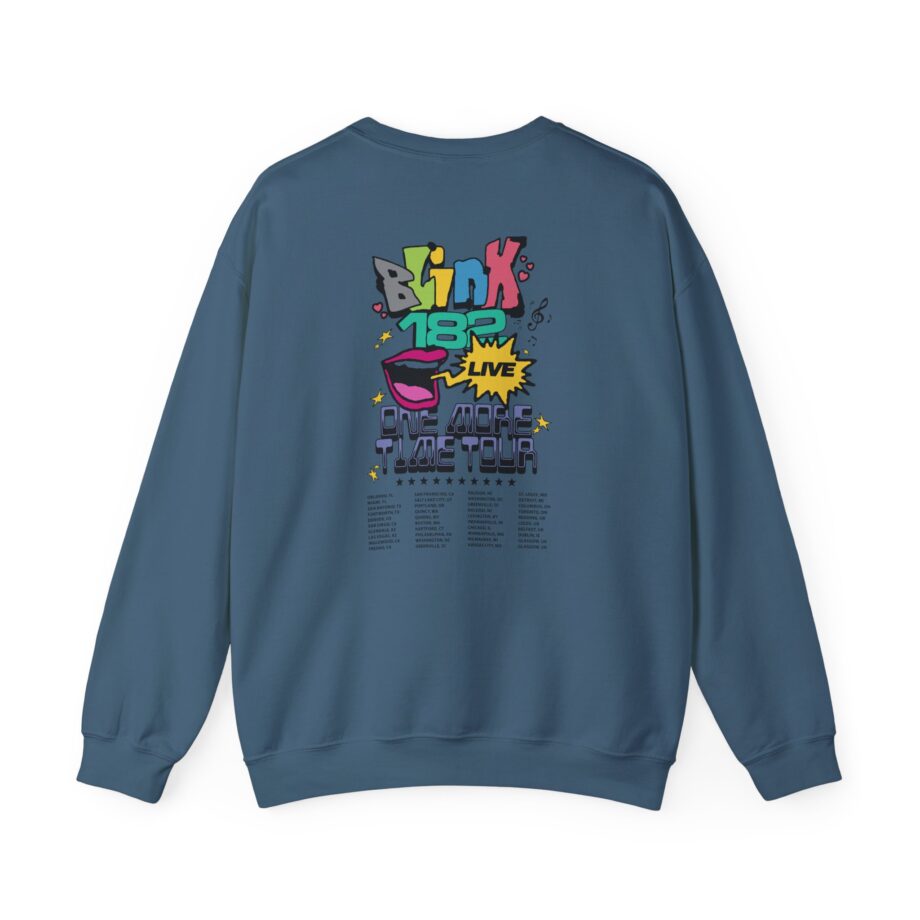 Blink 182 One More Time Tour Unisex Heavy Blend™ Crewneck Sweatshirt