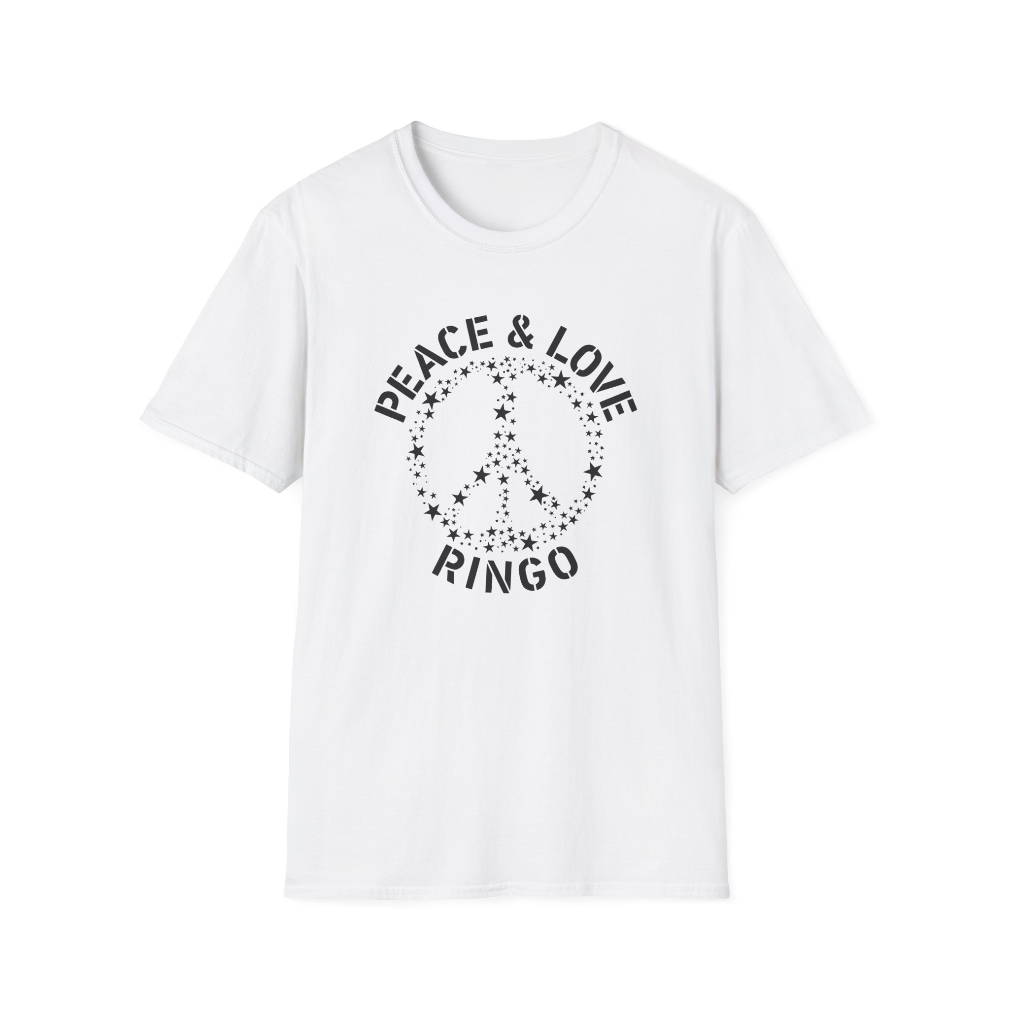 Ringo Starr Peace & Love Unisex Softstyle T-Shirt