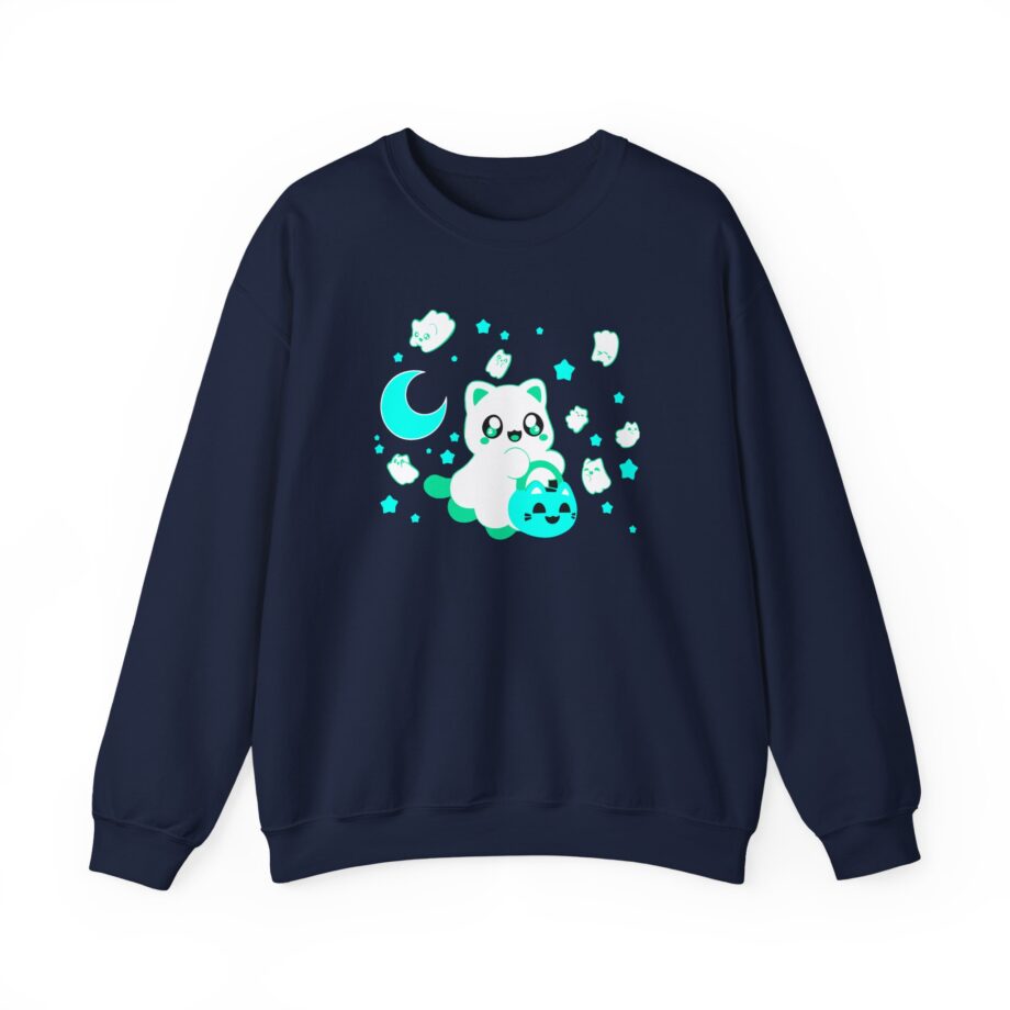 Aphmau Ghost Cat Unisex Heavy Blend™ Crewneck Sweatshirt