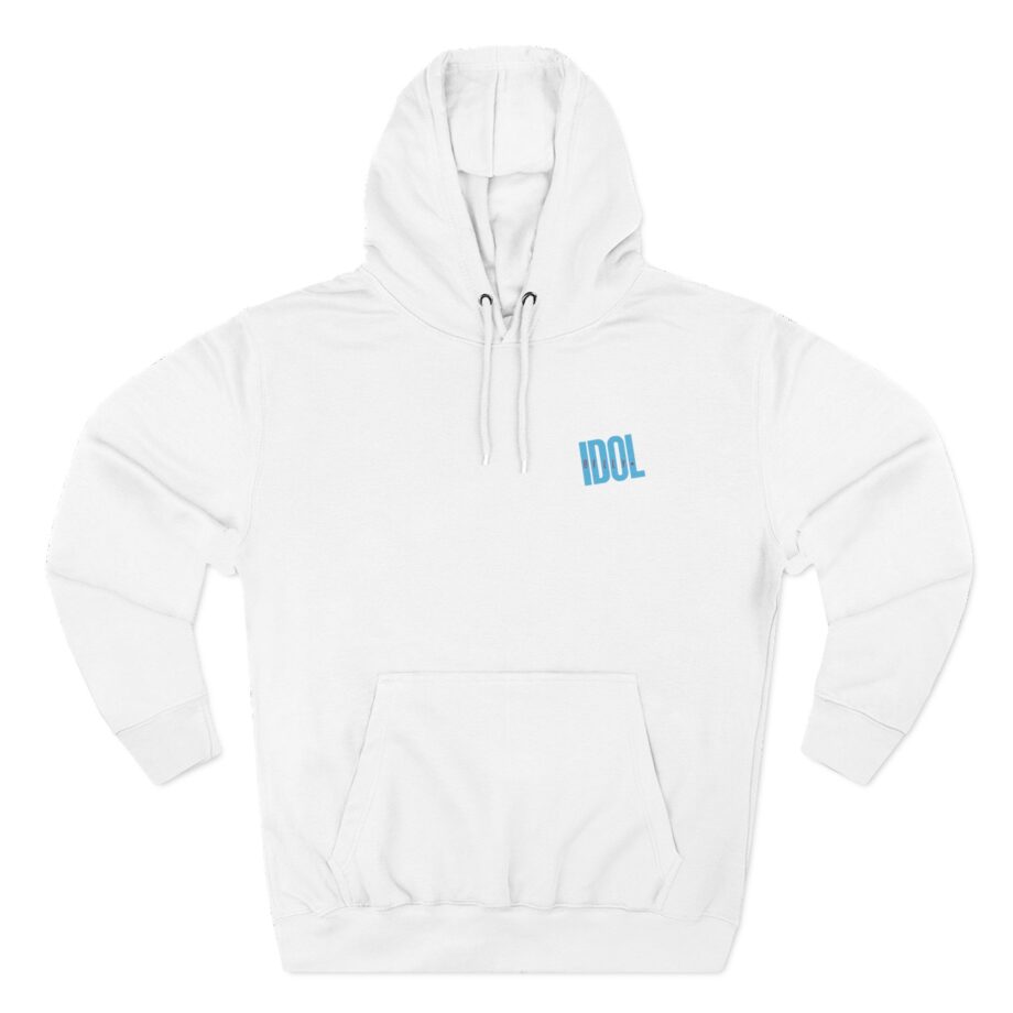 Billy Idol Checkered Smirk Three-Panel Fleece Hoodie