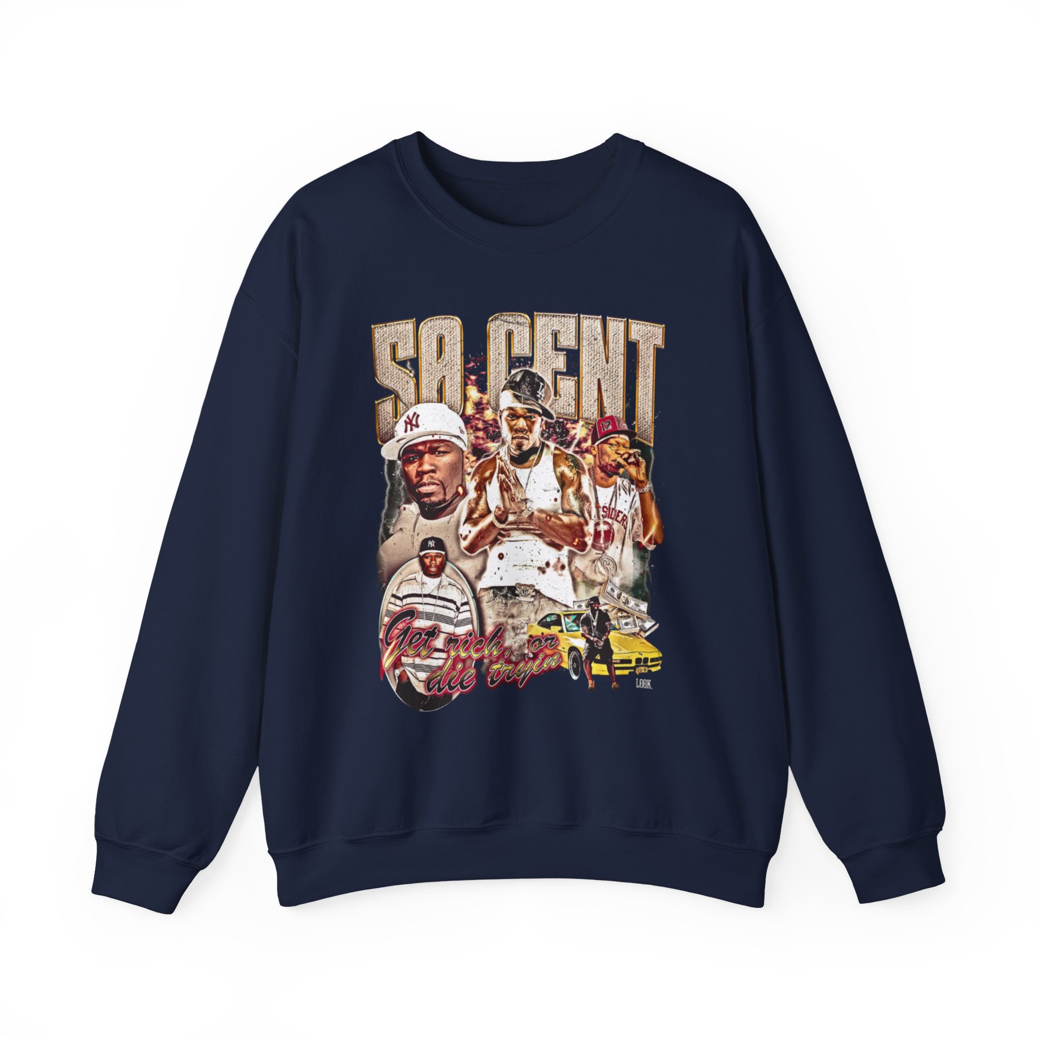 50 Cent Get Rich or Die Tryin Unisex Heavy Blendâ„¢ Crewneck Sweatshirt