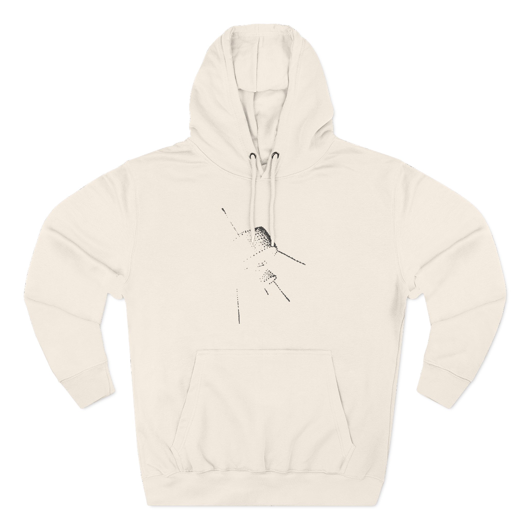 Cave in Satellite: Blackened Three-Panel Fleece Hoodie