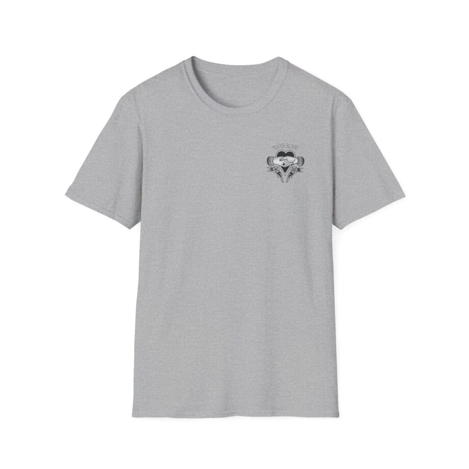 Moose Blood Traditional Tattoo Desig Unisex Softstyle T-Shirt