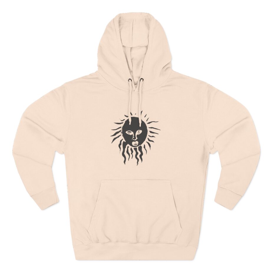 Like Moths to Flames Staring at the Sun Three-Panel Fleece Hoodie