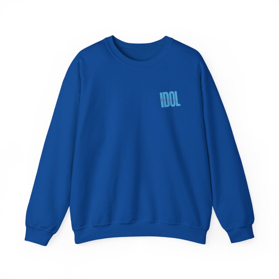 Billy Idol Checkered Smirk Unisex Heavy Blend™ Crewneck Sweatshirt