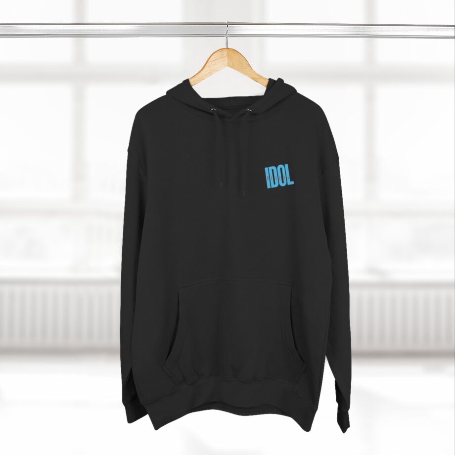 Billy Idol Checkered Smirk Three-Panel Fleece Hoodie