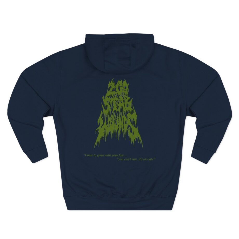 200 Stab Wounds Spider Skull Three-Panel Fleece Hoodie
