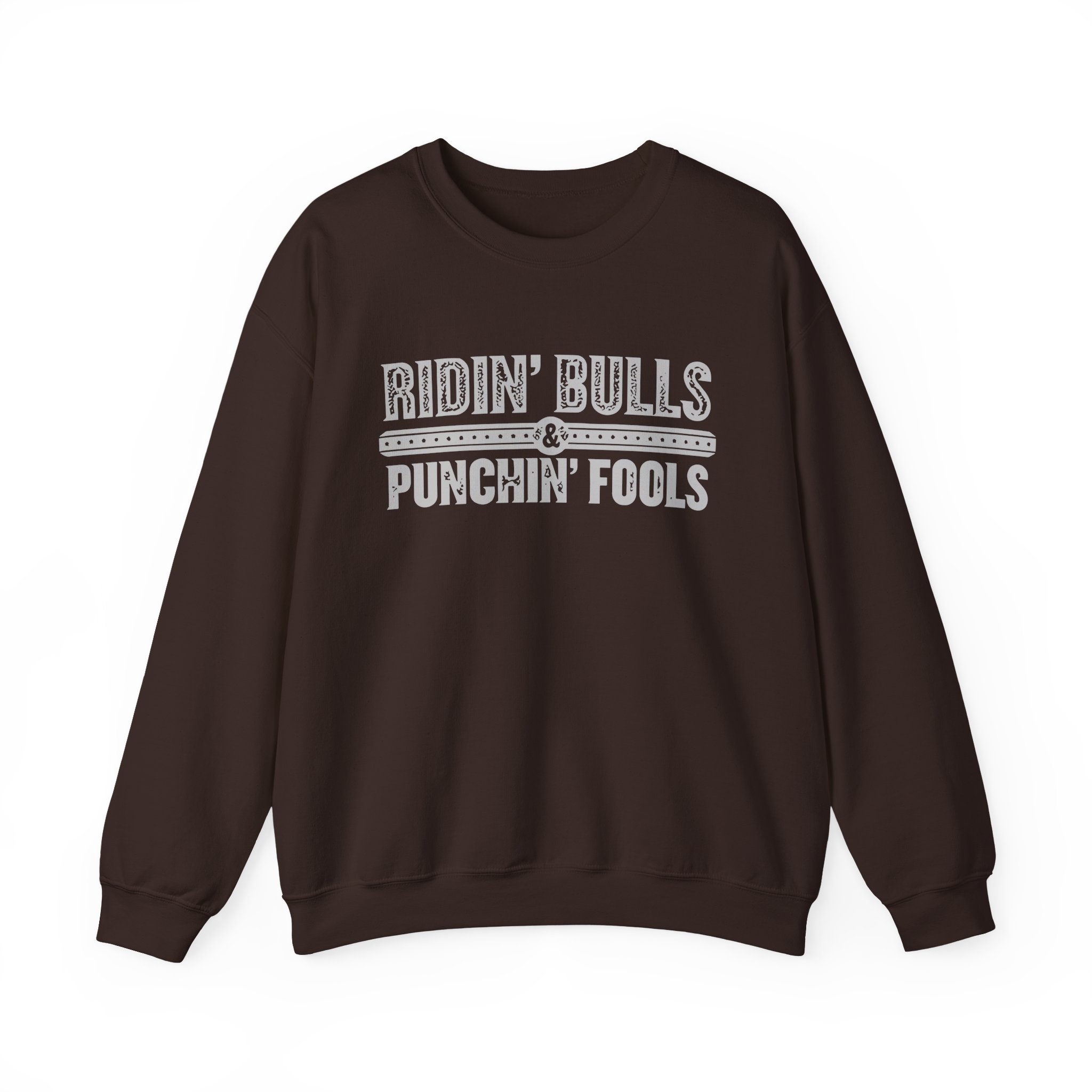 Dale Brisby Ridin' Bulls & Punchin' Fools Unisex Heavy Blendâ„¢ Crewneck Sweatshirt