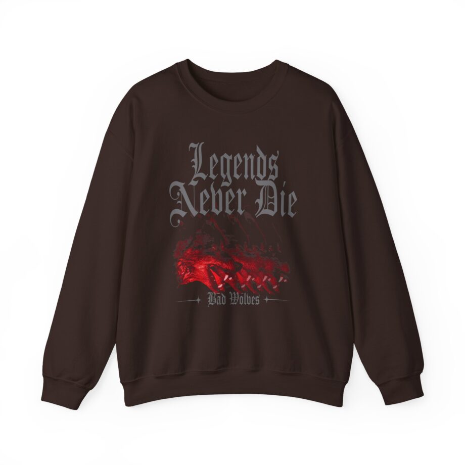 Bad Wolves Legends Never Die Unisex Heavy Blend™ Crewneck Sweatshirt
