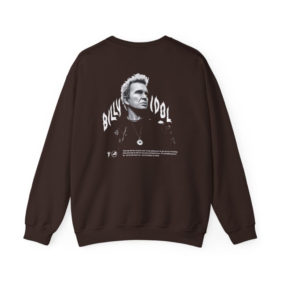Billy Idol Flames Punk Quote Unisex Heavy Blend™ Crewneck Sweatshirt
