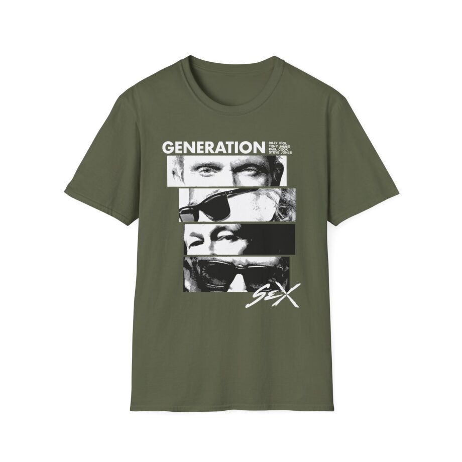 Billy Idol Eye Stack Unisex Softstyle T-Shirt
