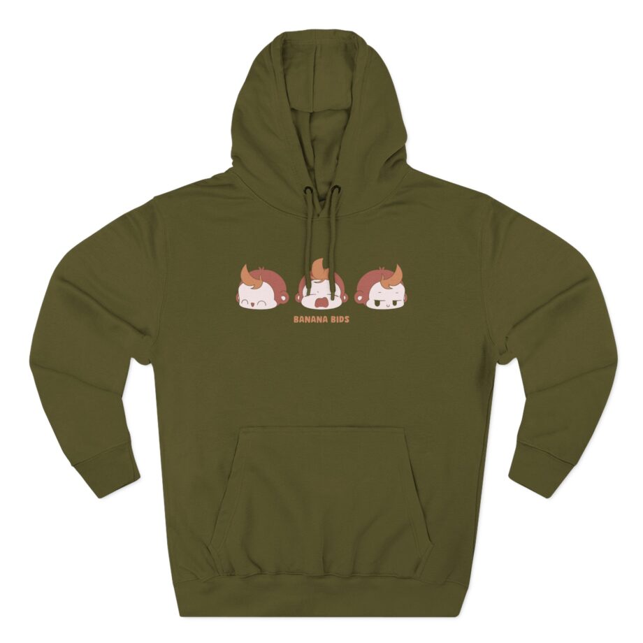 Cdawgva Banana Bids Three-Panel Fleece Hoodie