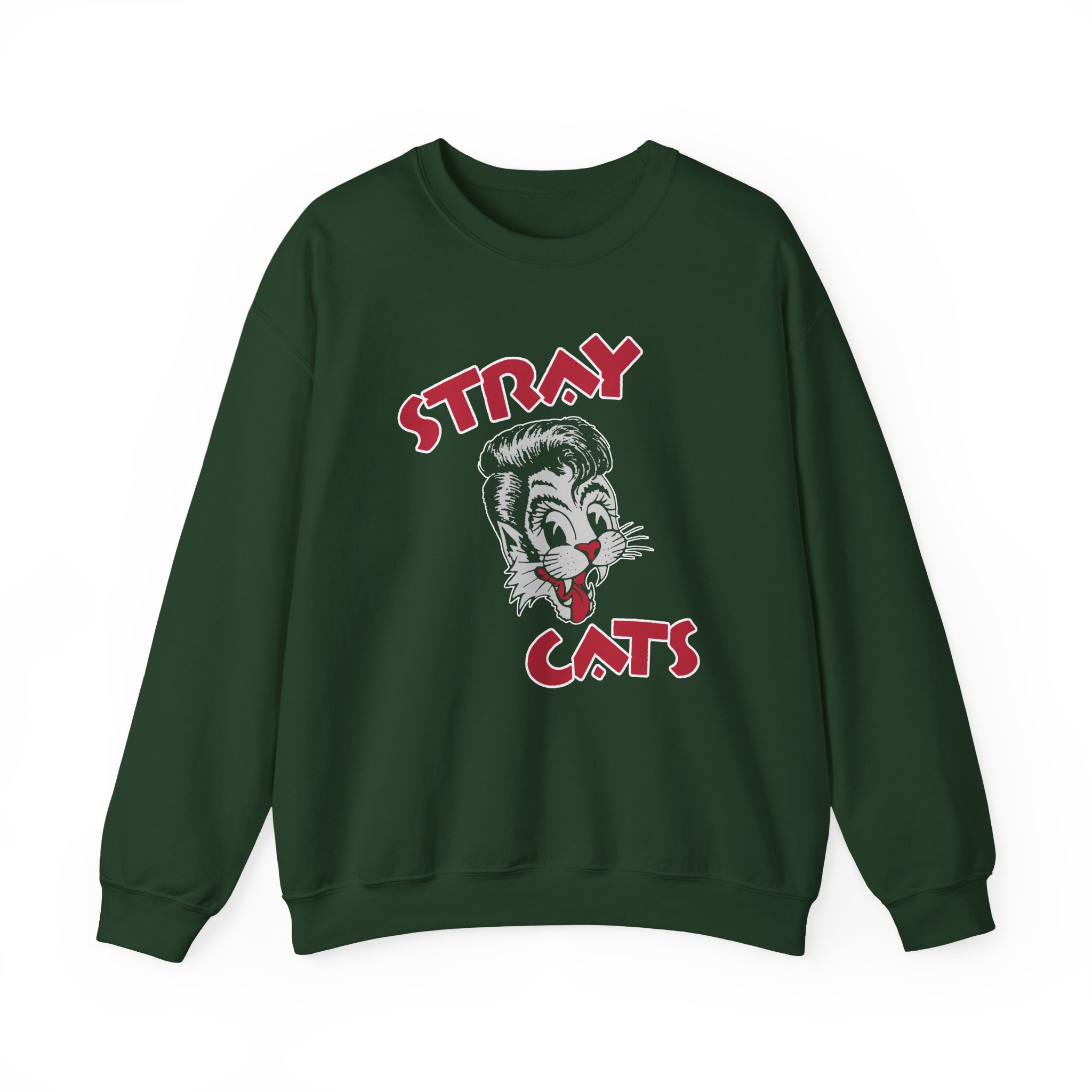 Stray Cats Cat Head Logo Unisex Heavy Blendâ„¢ Crewneck Sweatshirt