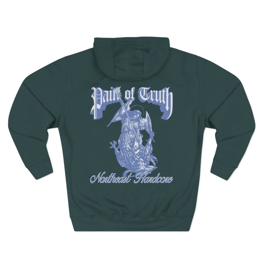 Pain of Truth Not Through Blood Three-Panel Fleece Hoodie