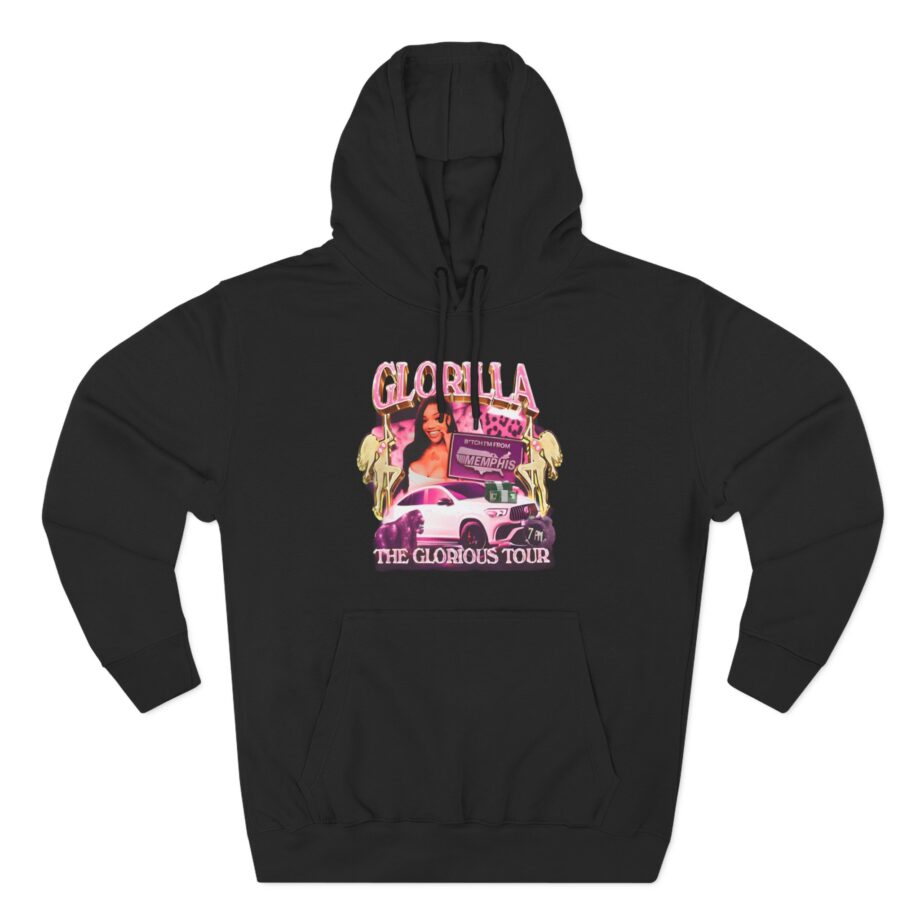 Glorilla Glorious Tour From Memphis Three-Panel Fleece Hoodie