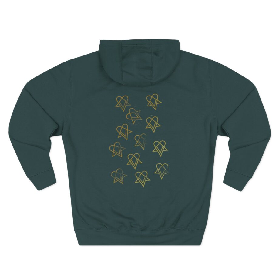 Him in Trenodia Three-Panel Fleece Hoodie