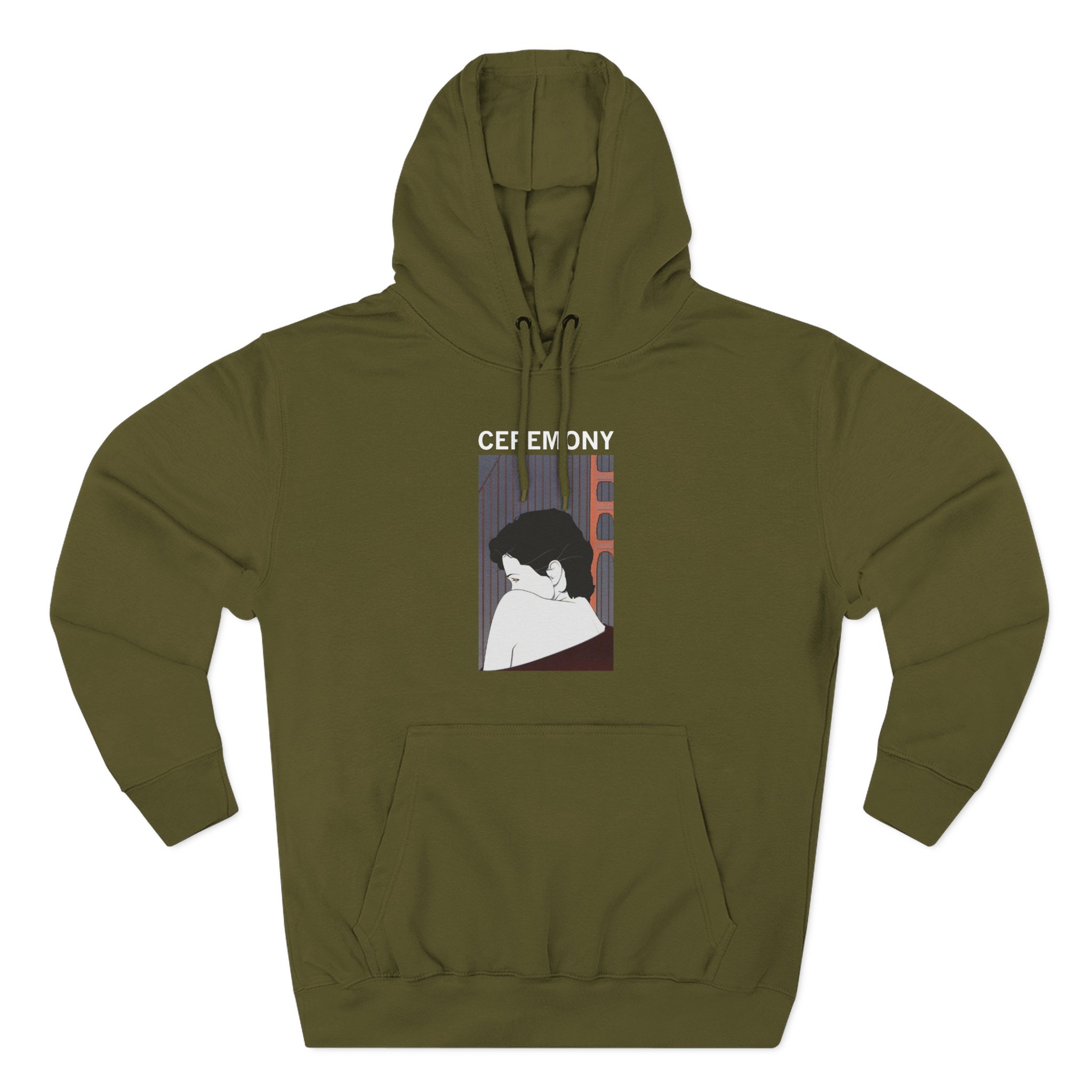 Ceremony Nagel Violence Three-Panel Fleece Hoodie