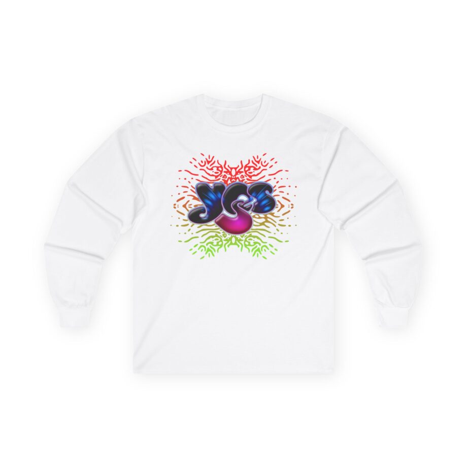 Yes Rainbow Abstract Logo Unisex Ultra Cotton Long Sleeve Tee