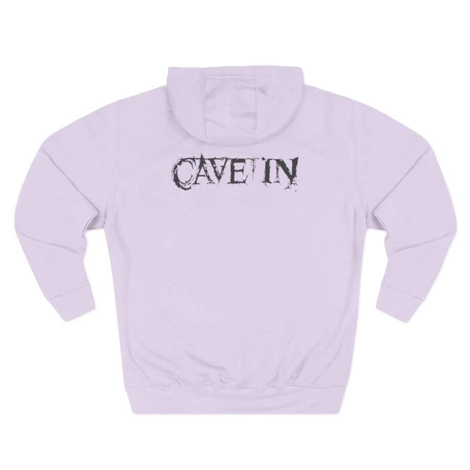 Cave in Satellite: Blackened Three-Panel Fleece Hoodie