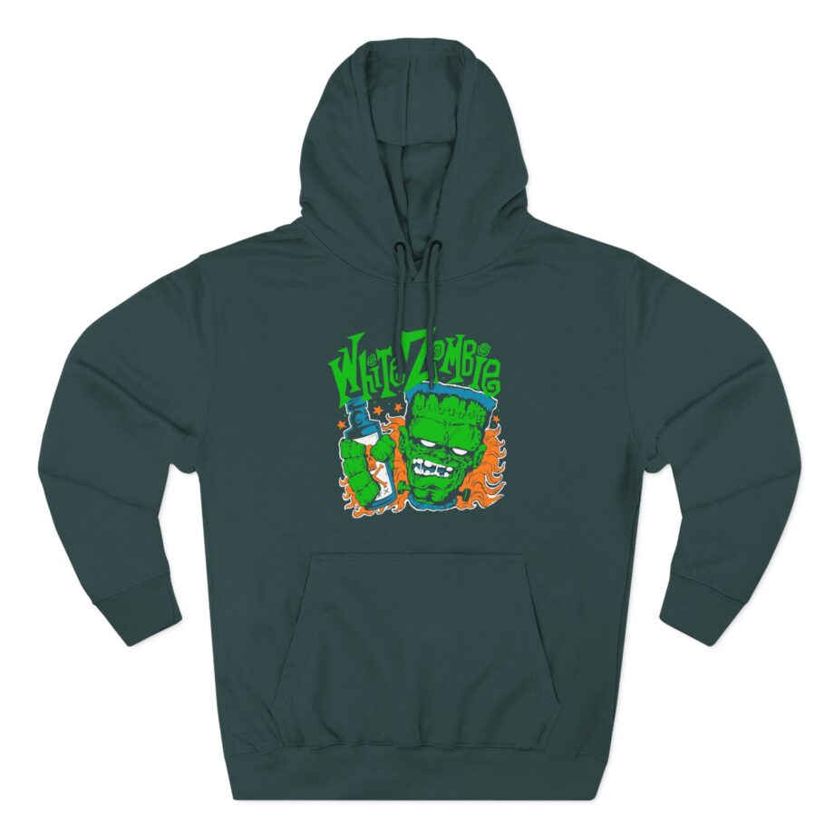 White Zombie Frank N' Booze Three-Panel Fleece Hoodie