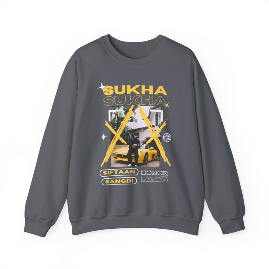 Sukha Brown Munde Unisex Heavy Blend™ Crewneck Sweatshirt