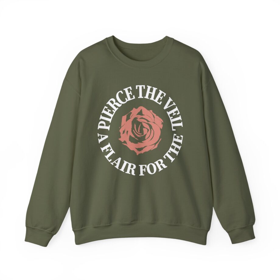 Pierce the Veil a Flair for the Dramatic Rose Unisex Heavy Blend™ Crewneck Sweatshirt