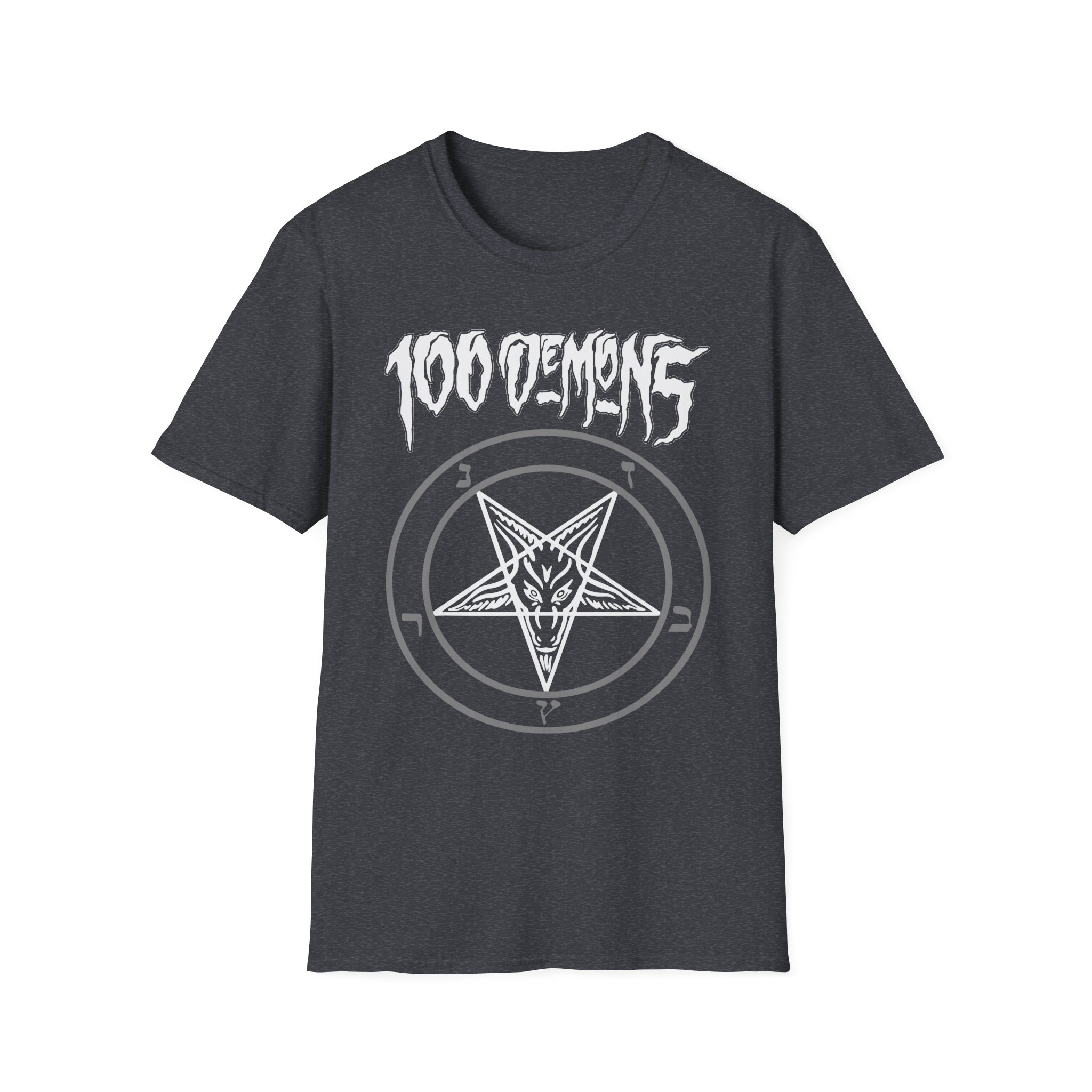 100 Demons Pentagram Unisex Softstyle T-Shirt