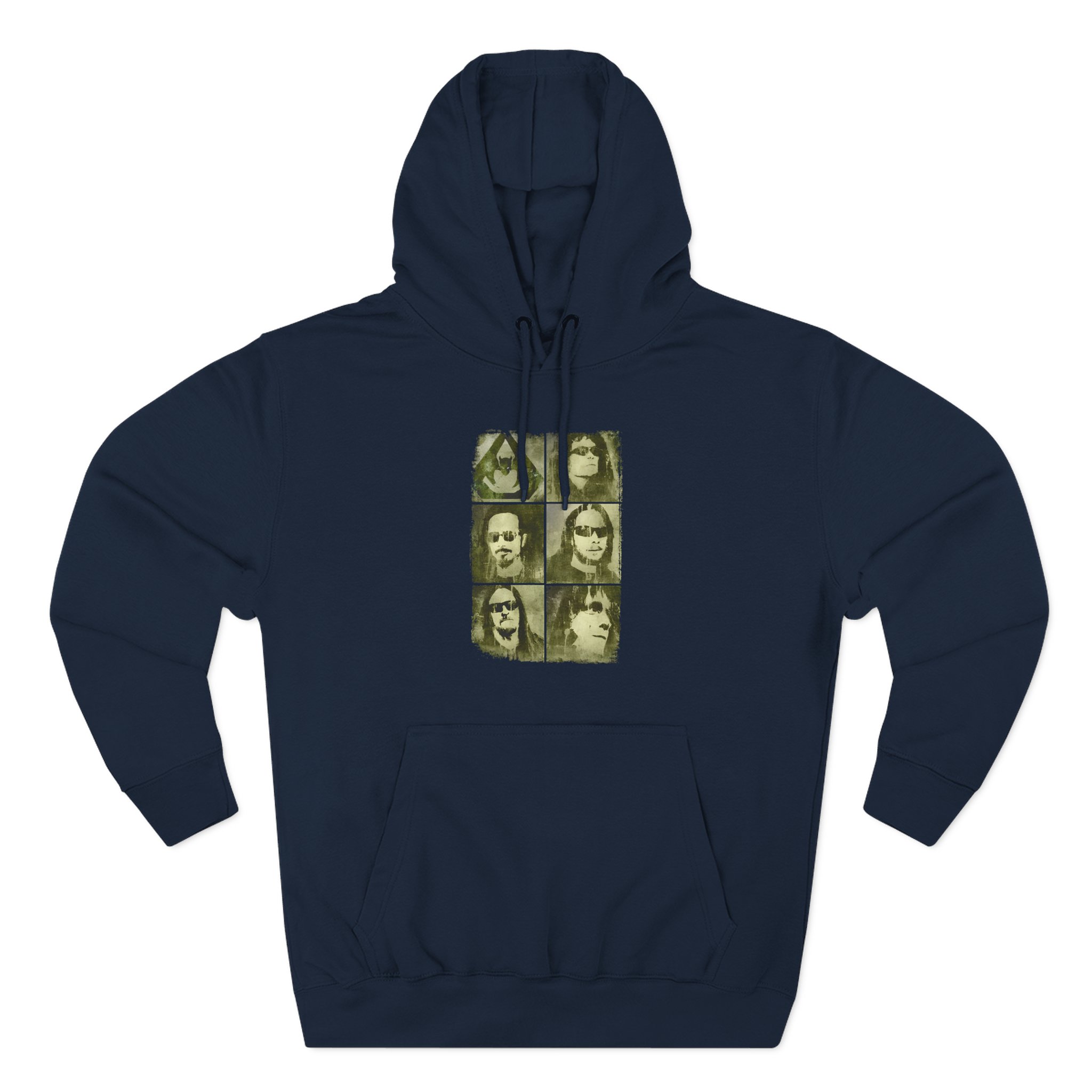 Overkill Faces Three-Panel Fleece Hoodie