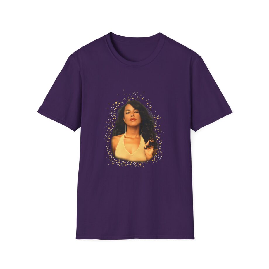Aaliyah Self Titled Portrait Unisex Softstyle T-shirt
