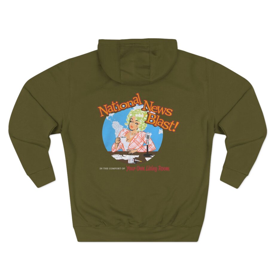 Broski Report National News Blast Three-Panel Fleece Hoodie