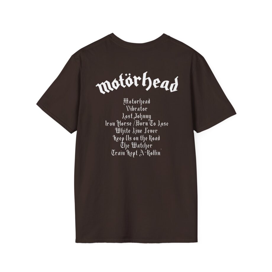 Lemmy Motörhead Tracklist Unisex Softstyle T-Shirt