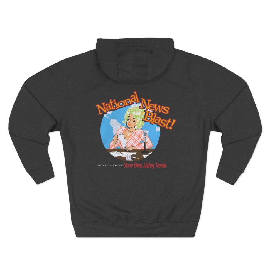Broski Report National News Blast Three-Panel Fleece Hoodie