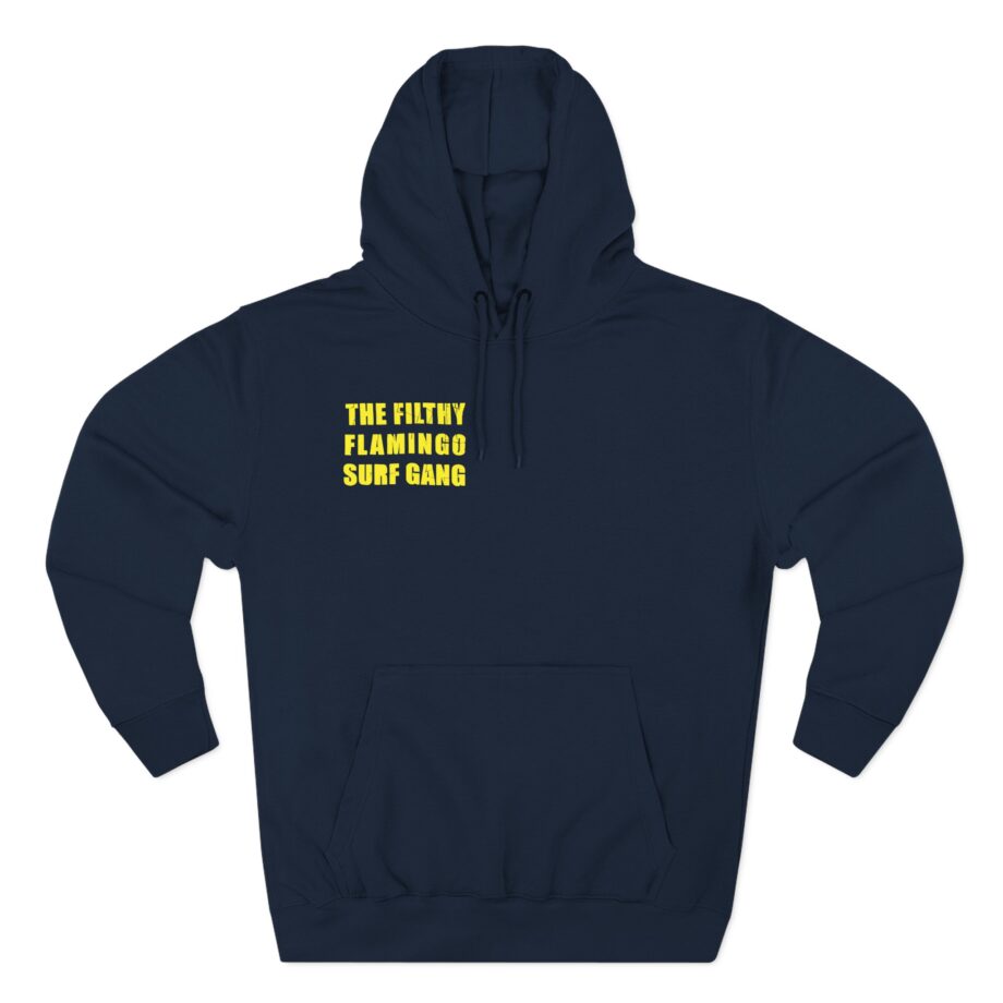 Surf Gang Filthy Flamingo Three-Panel Fleece Hoodie