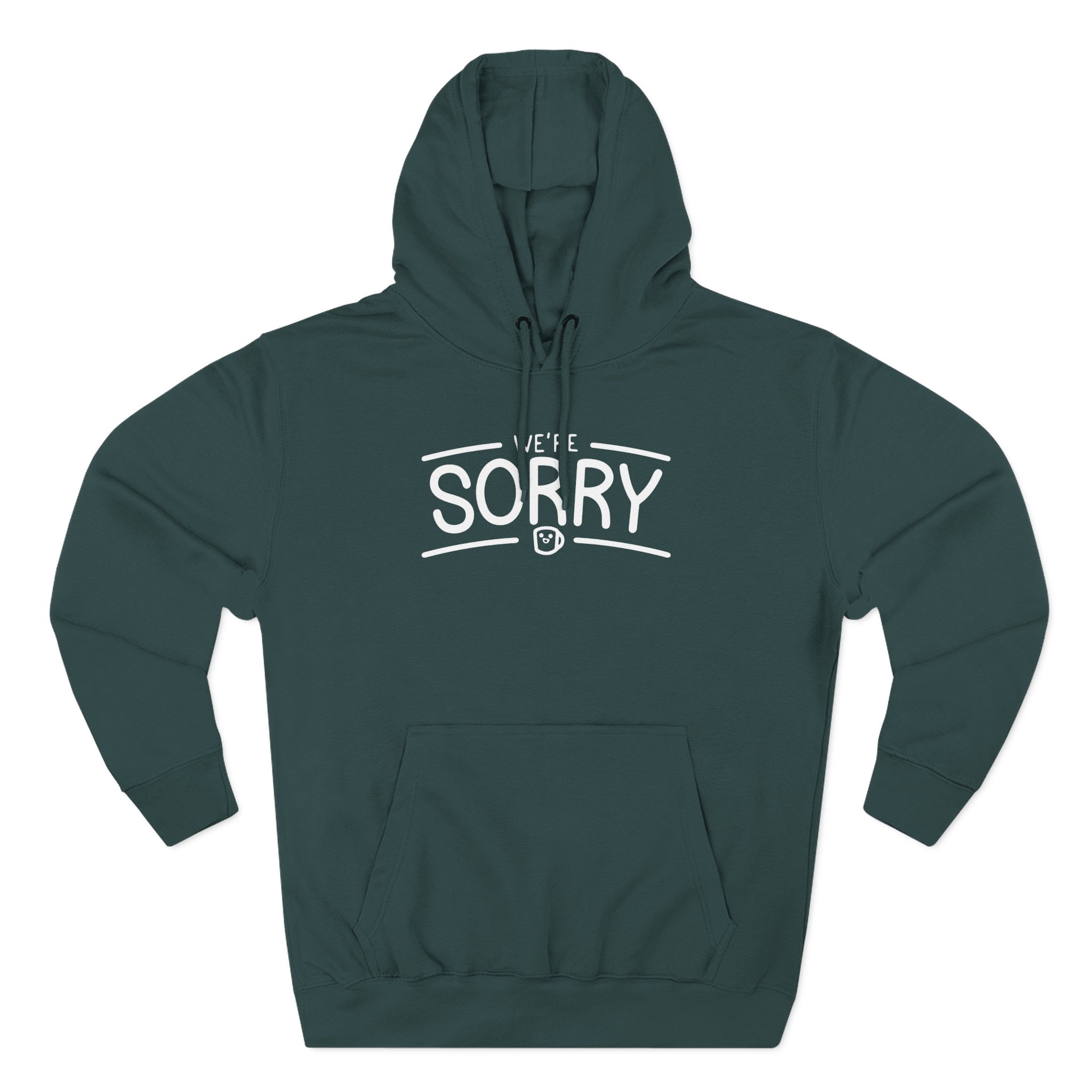 Drawfee We're Sorry Three-Panel Fleece Hoodie