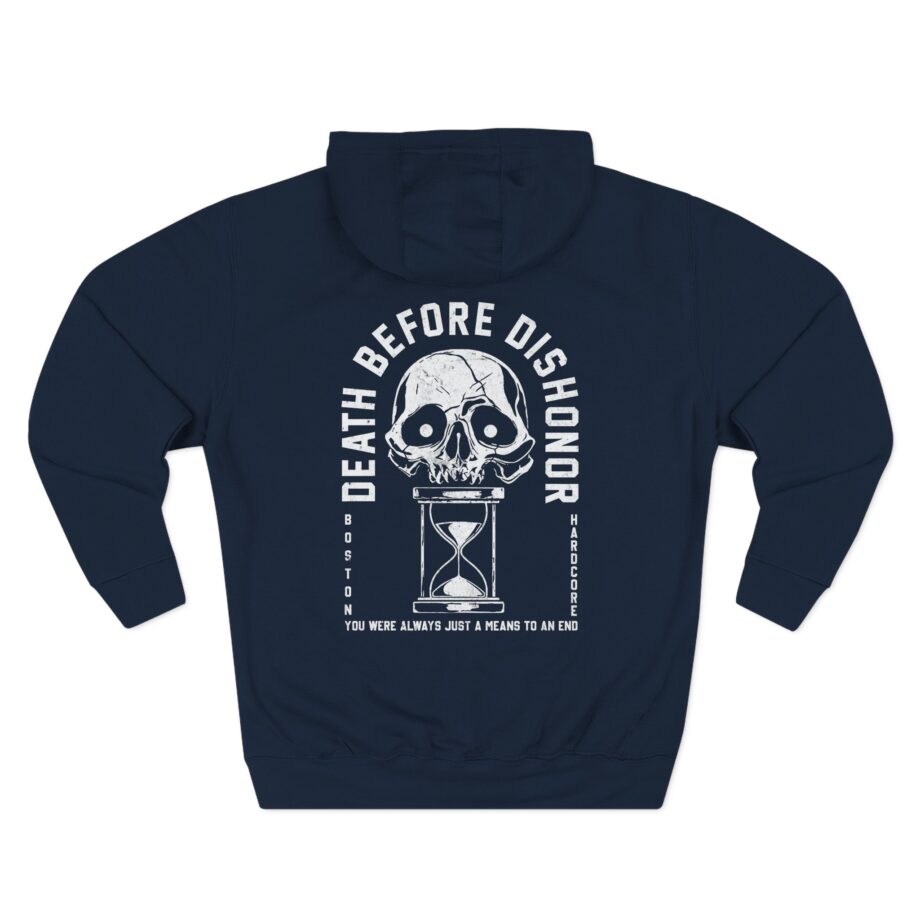 Death Before Dishonor Hourglass Three-Panel Fleece Hoodie