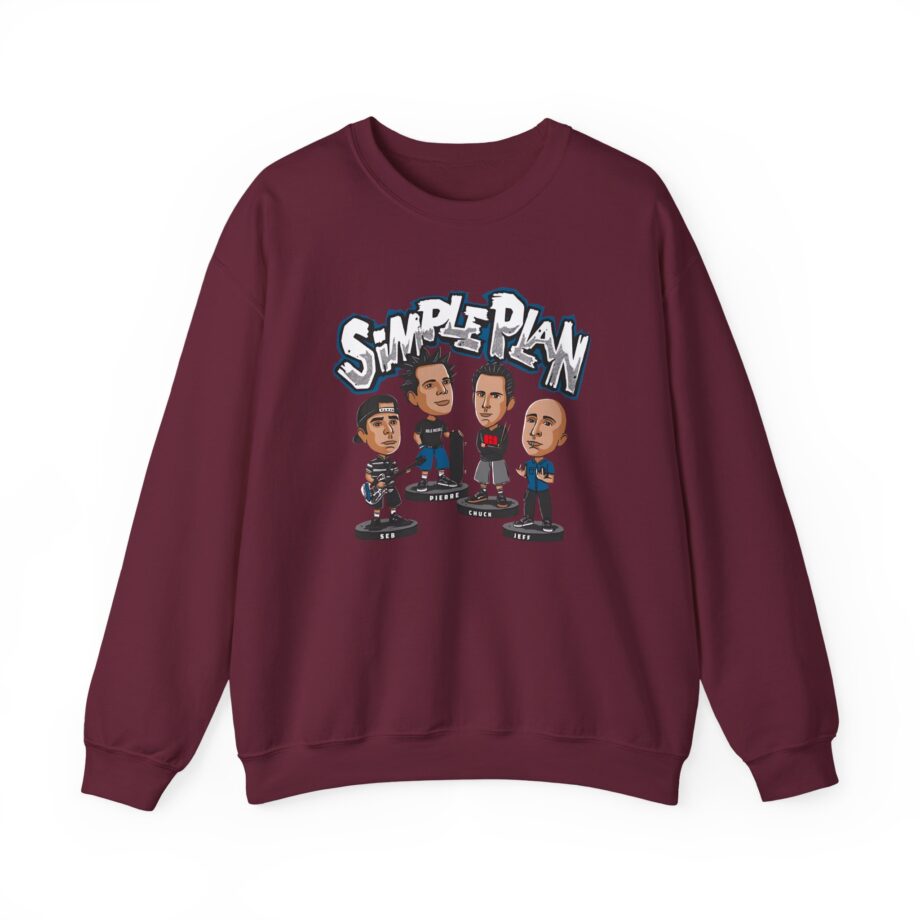 Simple Plan Bobblehead Unisex Heavy Blend™ Crewneck Sweatshirt
