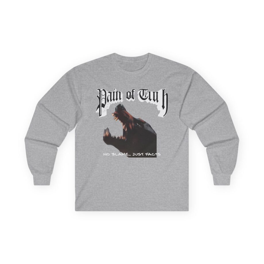 Pain of Truth No Blame...just Facts Unisex Ultra Cotton Long Sleeve Tee