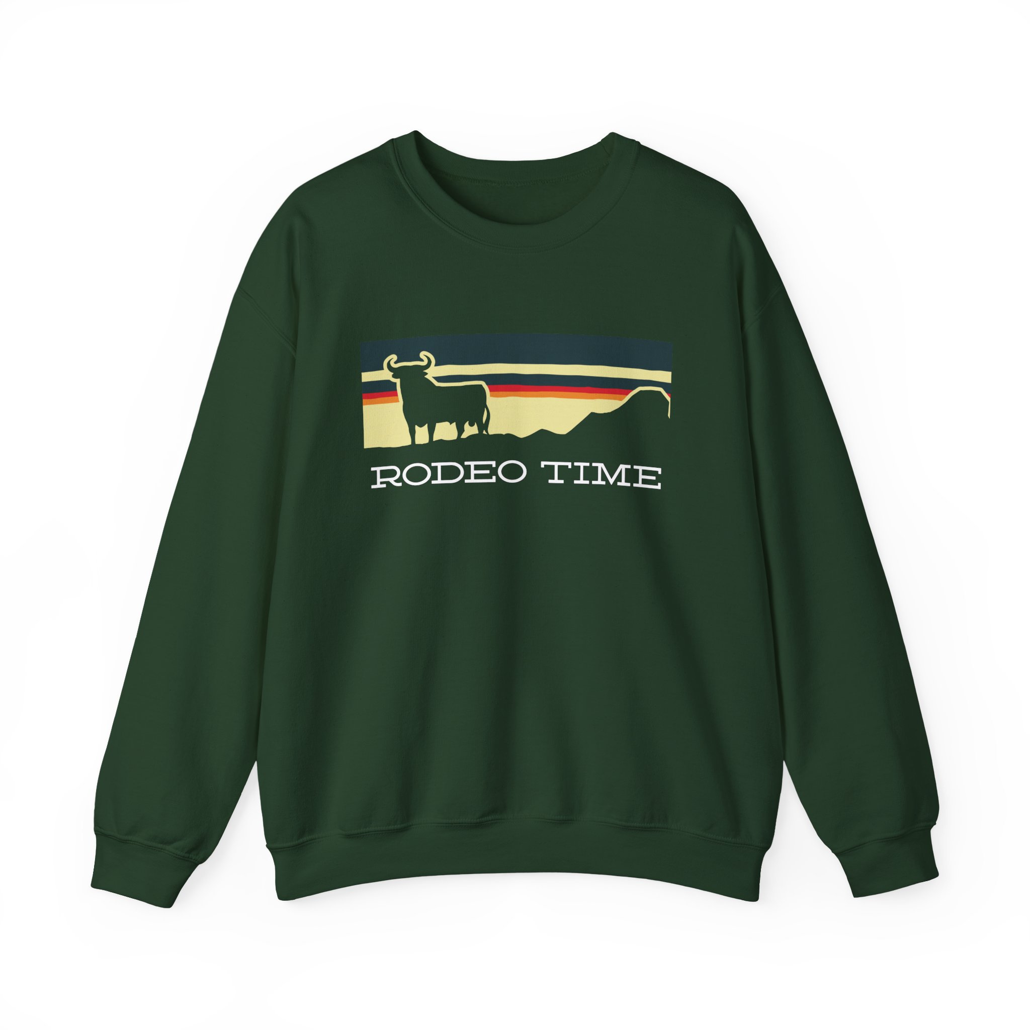 Dale Brisby Sunset Rodeo Time Unisex Heavy Blendâ„¢ Crewneck Sweatshirt