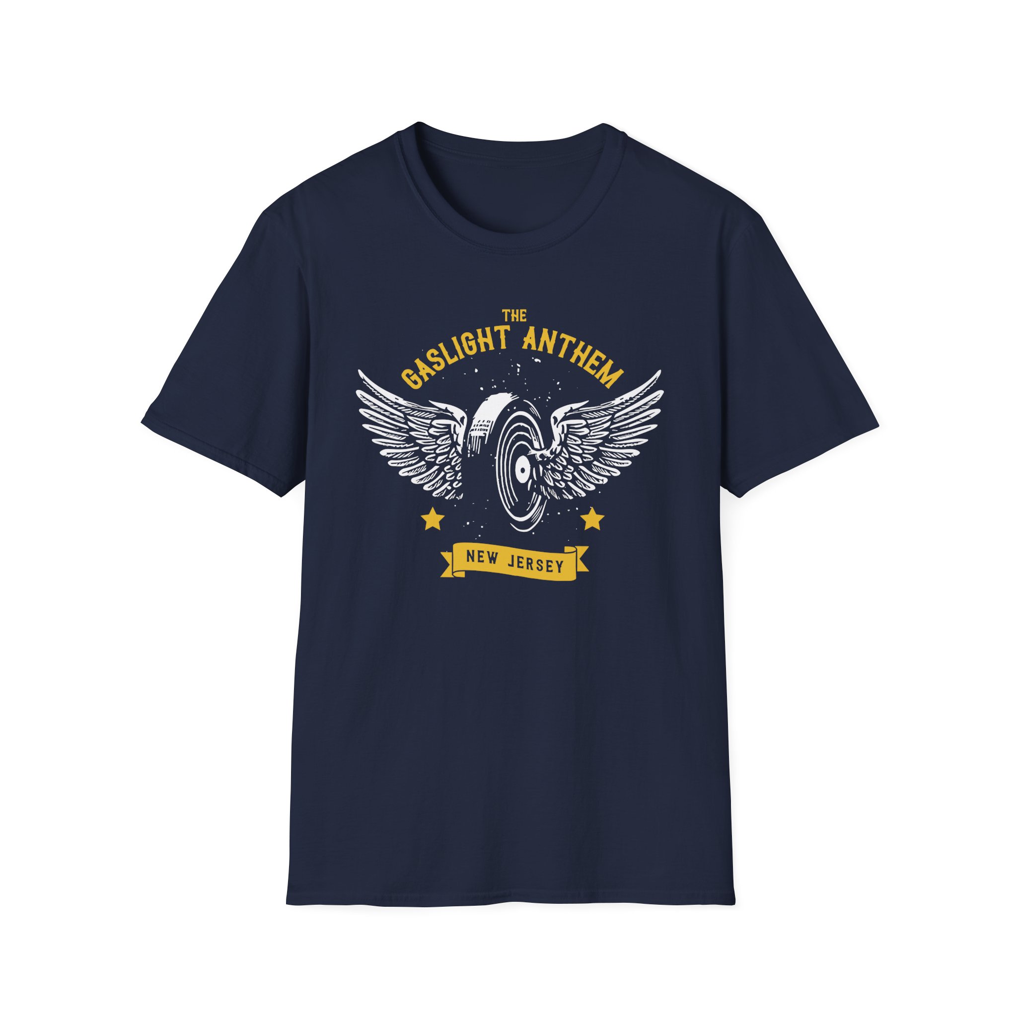 Gaslight Anthem Flying Wheel Unisex Softstyle T-Shirt