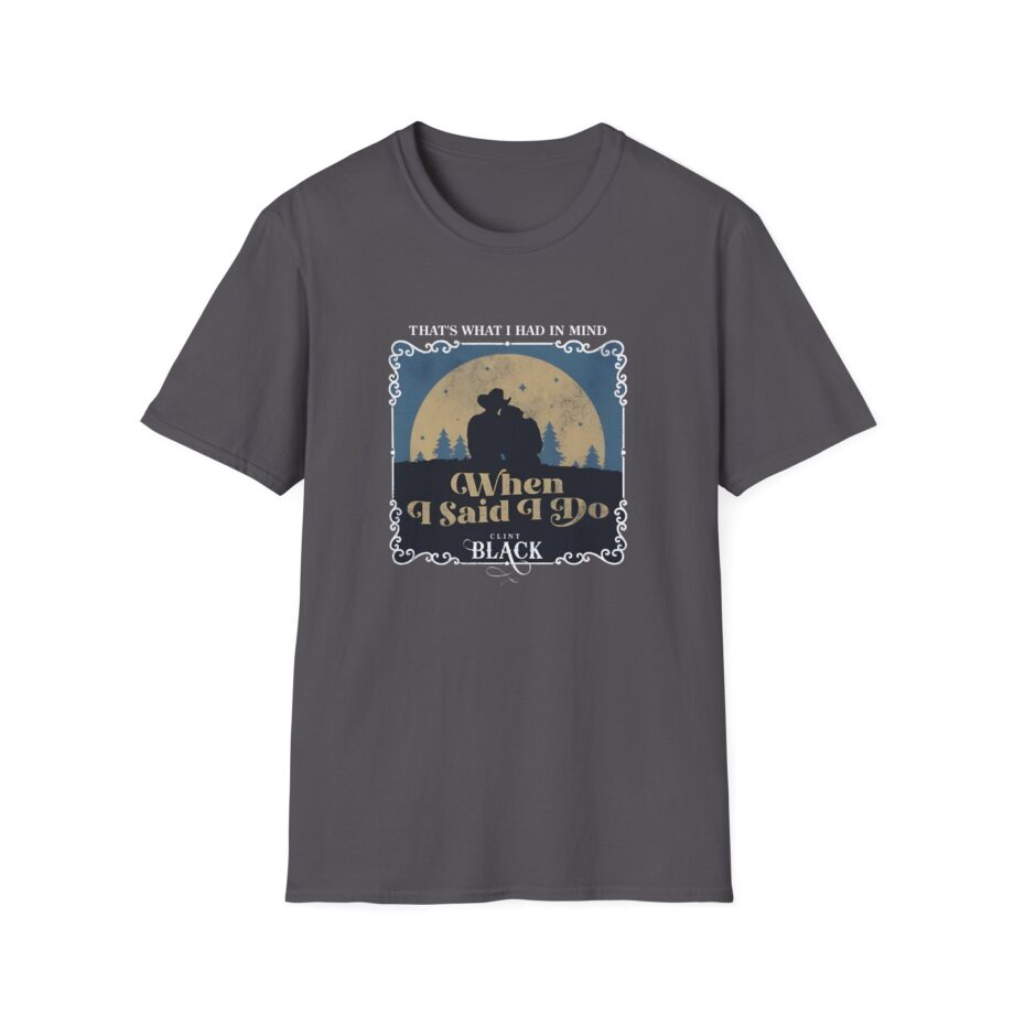 Clint Black When I Said I Do Illustrated Unisex Softstyle T-Shirt