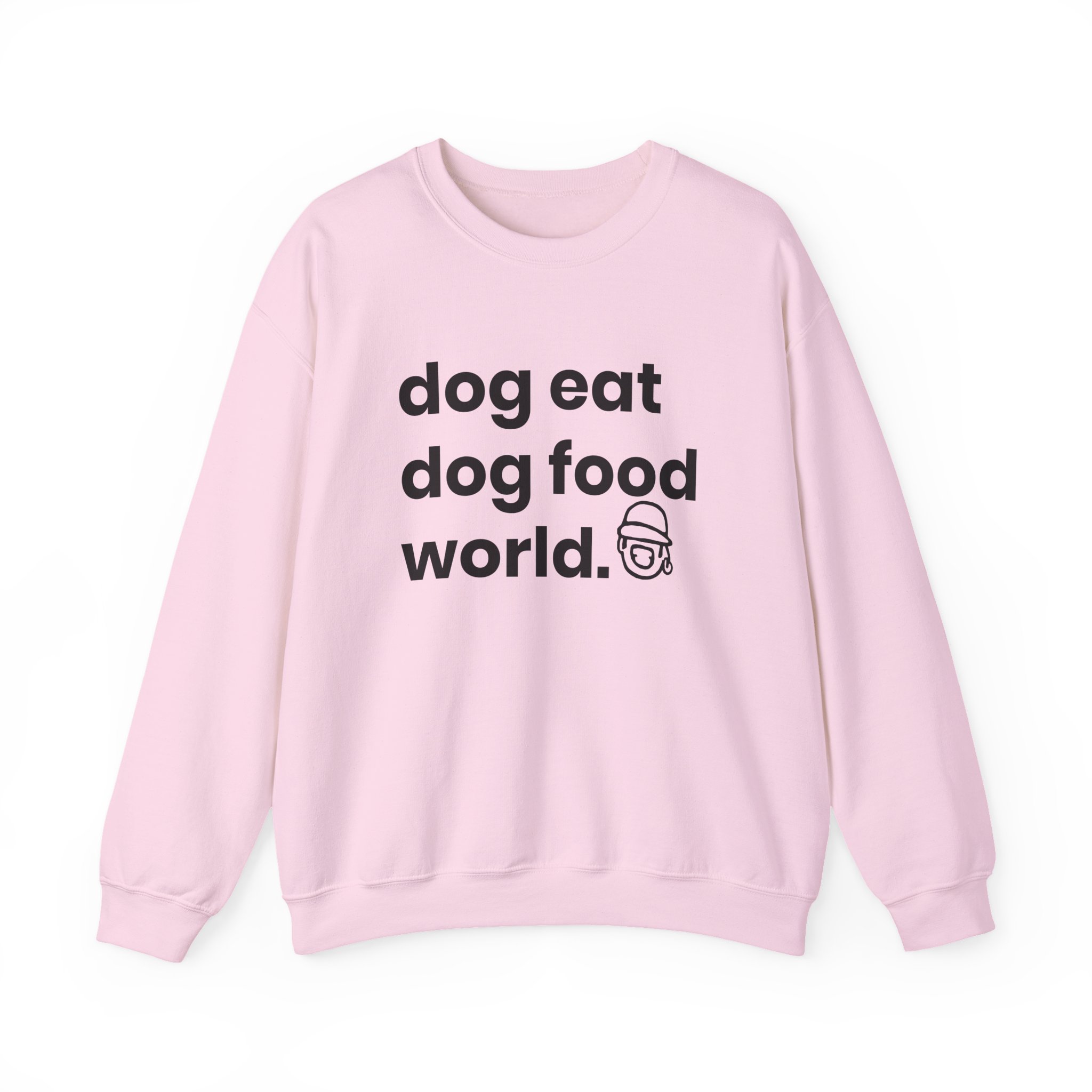 Niko B Dog Eat Dog Food World Unisex Heavy Blend Crewneck Sweatshirt