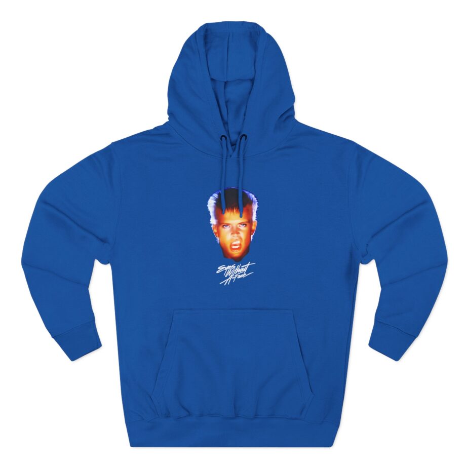 Billy Idol Eyes Without a Face Photo Three-Panel Fleece Hoodie